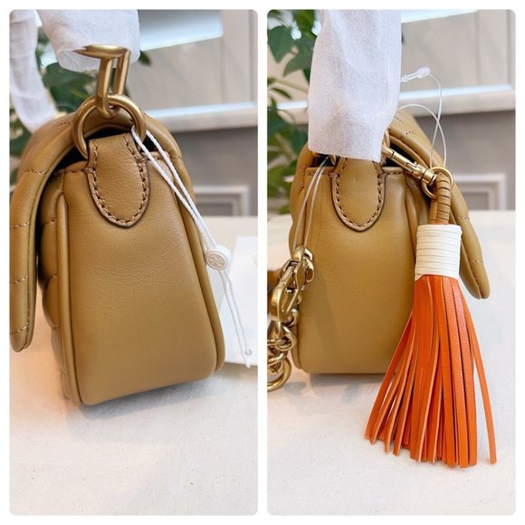 🎀NeW! Tory Burch Kira Small Tassel Flap Shoulder Bag - Picture 13 of 17